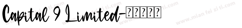 Capital 9 Limited字体转换